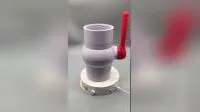 Válvula de bola con conector de espiga de PVC Válvula de retención de bola de válvula de PVC