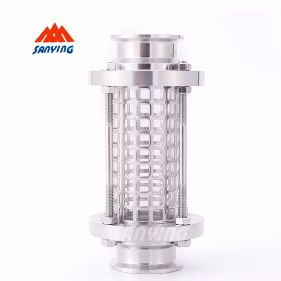 Mirilla sanitaria de acero inoxidable con triple abrazadera